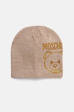 Vlnená čiapka Moschino béžová farba, vlnená, M3159 65331