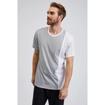 Light grey men's patterned T-shirt SAM 73 Paul