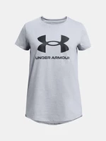 Světle šedé tričko Under Armour UA G SPORTSTYLE LOGO SS