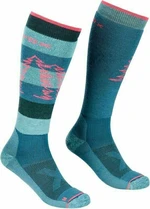 Ortovox Free Ride Long W Pacific Green 42-44 Chaussettes de ski