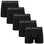 5PACK Men's Boxer Shorts Gianvaglia Black