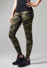 Women's camouflage leggings made of wood