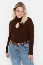 Trendyol Curve Brown Knitwear Sweater