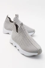 LuviShoes Bubny Gray Knitwear Women's Sneakers