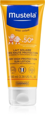 Mustela Dětské ochranné mléko SPF 50+ (Very High Protection Sun Lotion) 100 ml