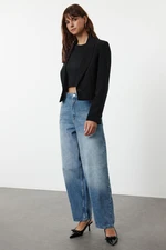 Trendyol Blue High Waist Barrel Baggy Jeans