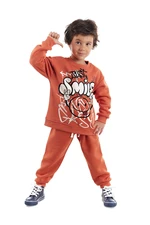 Denokids Just Smile Boys Brick Tracksuit