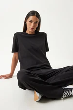 Happiness İstanbul Women's Black T-Shirt Tracksuit