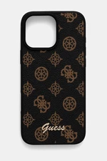 Obal na telefon Guess iPhone 16 Pro Max 6.9 hnědá barva, GUHMP16XPGPYSK