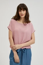 Women's T-shirt MOODO - powder pink