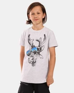 Boys' cotton T-shirt Kilpi SALO-JB White