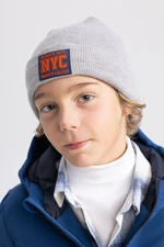 DEFACTO Boy's Woven Labeled Beret