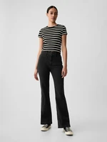 GAP High Rise '70s Flare Jeans Černá