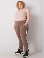 Kairi brown sweatpants plus size