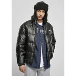 Men's jacket made of imitation leather Southpole Bubble black