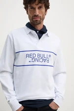 Bavlnené tričko s dlhým rukávom Red Bull Racing x Pepe Jeans biela farba, s potlačou, RM540011