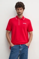 Polo tričko Red Bull Racing x Pepe Jeans pánske, červená farba, s potlačou, RM540001