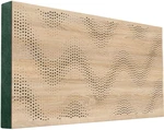 Mega Acoustic FiberPRO120 Sinus Sonoma Oak/Green Panel de madera absorbente