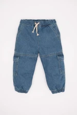 DEFACTO Baby Boy Cargo Fit Elastic Banded Leg Jean Pants