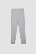 DEFACTO Boy Gray Elastic Waist Leg Pocket School Jogger Sweatpants