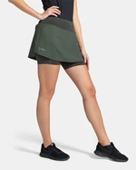 Women's running skirt Kilpi TITICACA-W Dark green