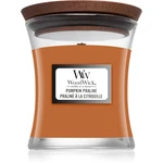 Woodwick Pumpkin Praline vonná svíčka s dřevěným knotem 85 g