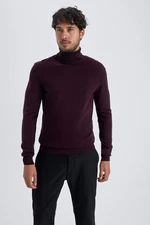 DEFACTO Slim Fit Sweter z dzianiny z golfem