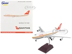 Boeing 747-200 Commercial Aircraft "Qantas Airways Australia" White with Orange Stripes and Red Tail "Gemini 200" Series 1/200 Diecast Model Airplane