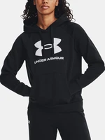 Under Armour Sweatshirt UA Rival Fleece Big Logo Hdy-BLK - Women