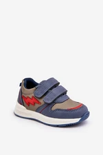 Children's Velcro Sports Shoes Blue Hemmani