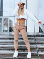 Women's sweatpants MARIE camel Dstreet