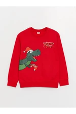 LC Waikiki Crew Neck Christmas Theme Long Sleeve Boys' Sweatshirt.