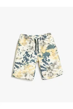 Koton Tie Dye Shorts With Tie-Dye Patterned Waist Pocket Cotton