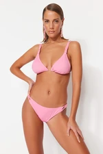 Trendyol Pink Knotted Bikini Bottoms with Regular Leg