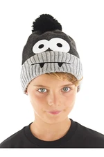 Denokids Monster Dark Gray Boys Knitwear Cap.