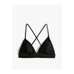 Koton Bralette Bikini Top Triangle Lace Cross Strap