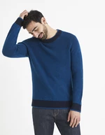 Black and blue men's sweater with Celio wool