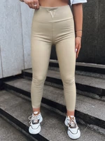 VALENTIS ladies waxed trousers beige Dstreet