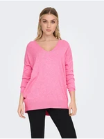 Pink Womens Light Sweater ONLY Lely - Women