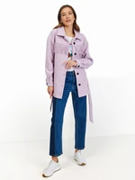 Light Purple Shirt Winter Jacket with Fringe ORSAY - Women