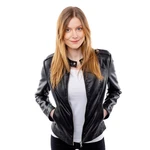 Women's Leatherette Jacket GLANO - Black