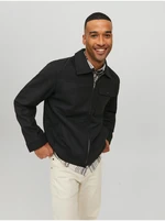 Black Men's Jack & Jones Johnson Wool Shirt Jacket - Men