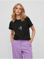 Black T-shirt VILA Smurfy - Women