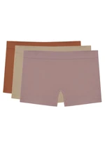 LOS OJOS 3 Pieces of Seamless Boxer Panties