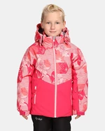 Dark pink girls' ski jacket Kilpi Samara-JG