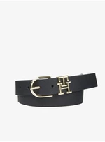 Black women's leather belt Tommy Hilfiger