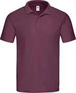 Burgundy Men's Polo Shirt Original Polo Friut of the Loom