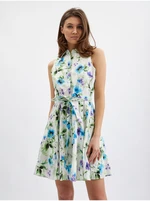 Orsay Blue-cream Women's Flowered Dress - Women