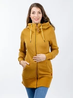 Women's elongated sweatshirt GLANO - gold