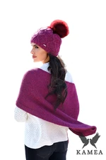 Set da donna Kamea Kamea_Set_Hat&Scarf_K.22.219.20_Raspberry